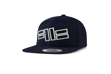 Czapka Pit Bull Snapback Flat Logo Front - Granatowa