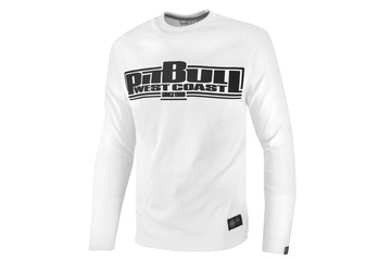 Koszulka z długim rękawem Pit Bull Classic Boxing - Biała