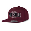 Czapka Pit Bull Snapback Flat Since 1989 - Bordowa