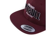 Czapka Pit Bull Snapback Flat Since 1989 - Bordowa