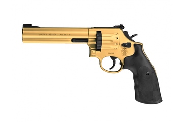 wiatrówka - rewolwer SMITH&WESSON 686 6 cali złoty - OUTLET