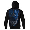 Bluza z kapturem Pit Bull Skull Dog 18 - Czarna