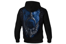 Bluza z kapturem Pit Bull Skull Dog 18 - Czarna