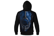 Bluza z kapturem Pit Bull Skull Dog 18 - Czarna