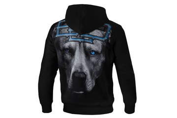 Bluza z kapturem Pit Bull Blue Eyed Devil - Czarna