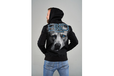 Bluza z kapturem Pit Bull Blue Eyed Devil - Czarna