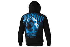 Bluza z kapturem Pit Bull Blue Eyed Devil VI - Czarna