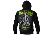 Bluza z kapturem Pit Bull Brazilian Jiu Jitsu - Czarna