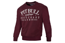 Bluza Pit Bull Oldschool Logo - Bordowy