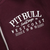 Bluza z kapturem Pit Bull Oldschool Logo - Bordowa