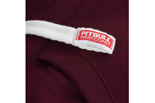 Bluza z kapturem Pit Bull Oldschool Logo - Bordowa