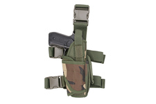 Kabura udowa GFC Tactical z ładownicą na magazynek - woodland