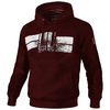 Bluza z kapturem Pit Bull Classic Logo - Bordowa