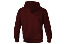Bluza z kapturem Pit Bull Classic Logo - Bordowa