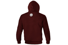 Bluza z kapturem Pit Bull Classic Logo - Bordowa