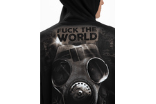 Bluza z kapturem Pit Bull Fuck The World - Czarna