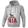 Bluza z kapturem Pit Bull California Flag - Szara