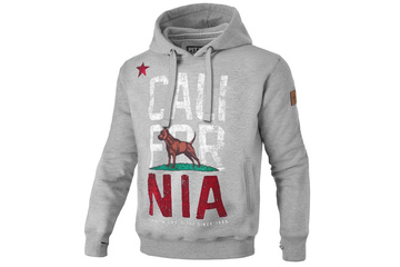 Bluza z kapturem Pit Bull California Flag - Szara