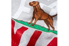 Bluza z kapturem Pit Bull California Flag - Szara