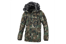 Zimowa kurtka z kapturem Pit Bull Rowcliff - Woodland Camo