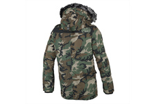 Zimowa kurtka z kapturem Pit Bull Rowcliff - Woodland Camo