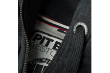 Bluza rozpinana z kapturem Pit Bull Small Logo - Grafitowa
