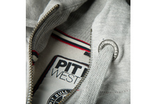 Bluza rozpinana z kapturem Pit Bull Small Logo - Szara