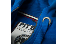 Bluza rozpinana z kapturem Pit Bull Small Logo - Niebieska