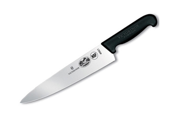 Nóż kuchenny Victorinox szerokie ostrze, 20 cm, czarny