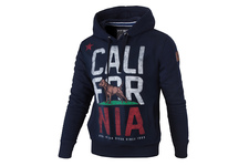 Bluza z kapturem Pit Bull California Flag - Granatowa