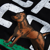 Bluza z kapturem Pit Bull California Flag - Czarna