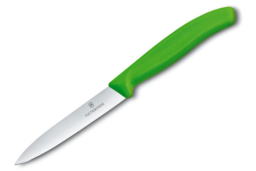 Nóż kuchenny Victorinox do jarzyn, gładki, 10 cm, zielony