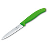 Nóż kuchenny Victorinox do jarzyn, gładki, 10 cm, zielony