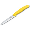Nóż kuchenny Victorinox do jarzyn, ząbkowany, 10 cm, żółty