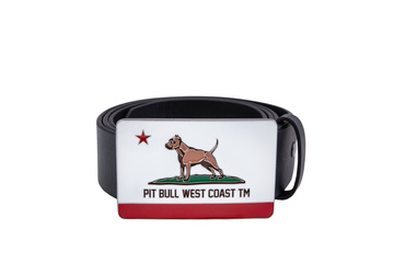 Pasek skórzany Pit Bull California Dog - Czarny