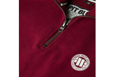 Bluza rozpinana 1/2 Pit Bull Small Logo - Bordowa