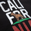 Bluza damska z kapturem Pit Bull California Flag - Czarna