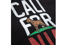 Bluza damska z kapturem Pit Bull California Flag - Czarna