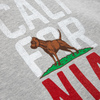 Bluza damska z kapturem Pit Bull California Flag - Szara