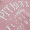 Bluza damska z kapturem Pit Bull Oldschool - Różowa