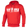 Bluza z kapturem Pit Bull Classic Boxing - Czerwona