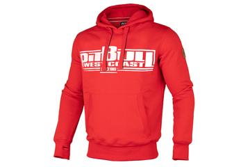 Bluza z kapturem Pit Bull Classic Boxing - Czerwona