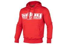 Bluza z kapturem Pit Bull Classic Boxing - Czerwona