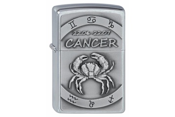 Zapalniczka ZIPPO Brushed Chrome Cancer
