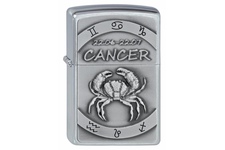 Zapalniczka ZIPPO  Brushed Chrome Cancer