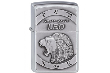 Zapalniczka ZIPPO  Brushed Chrome Leo