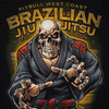 Koszulka Pit Bull Brazilian Jiu Jitsu - Czarna