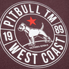 Koszulka Pit Bull Calidog - Bordowa
