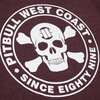 Koszulka Pit Bull Skull - Bordowa