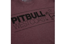 Koszulka Pit Bull TNT Dog - Bordowa
